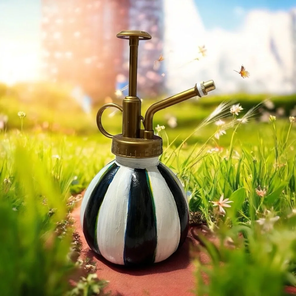 Striped Gold and Black Plant Mister - Picture 3 of 6